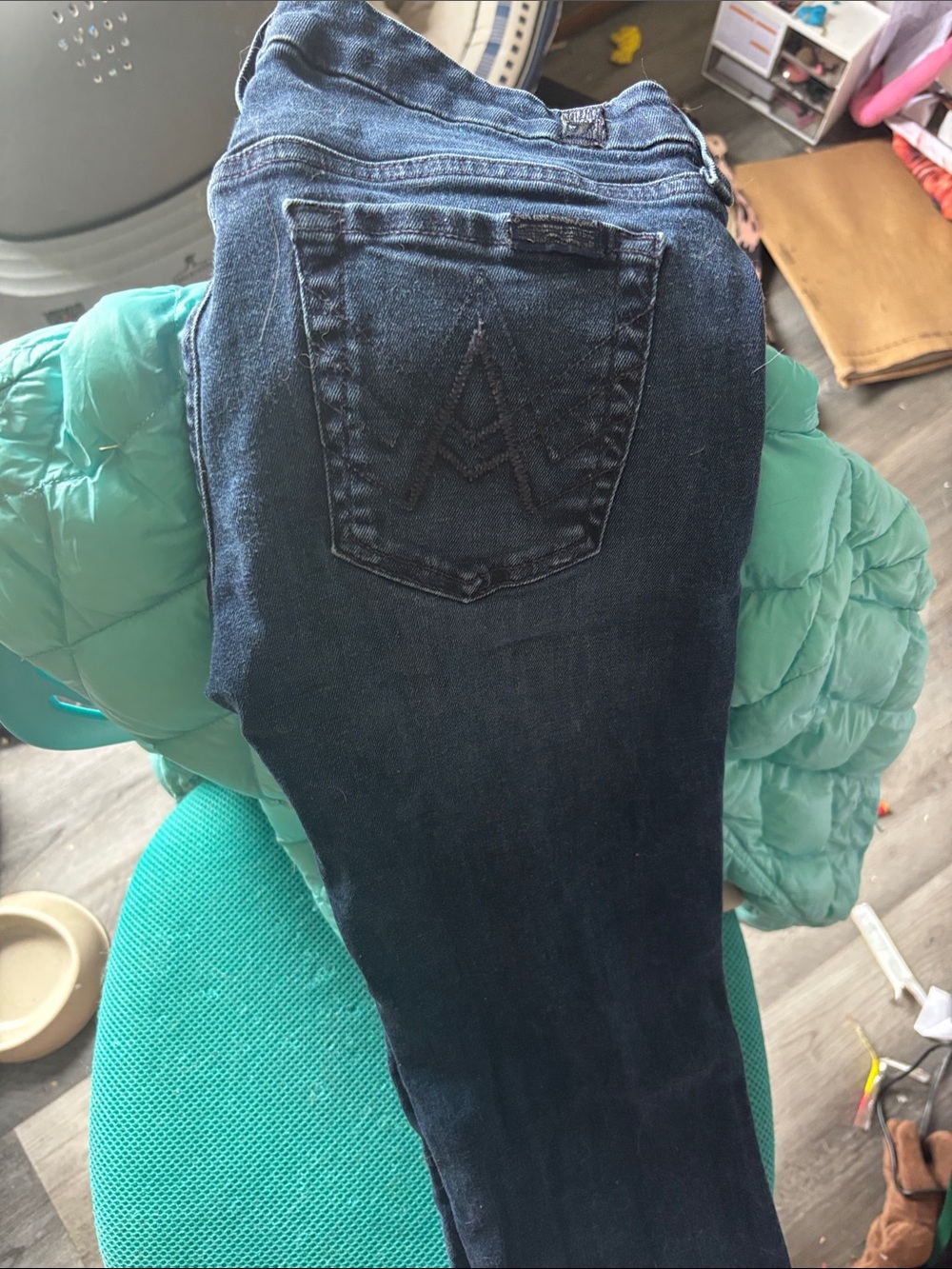 7 For All Mankind Dark Indigo Skinny Jeans
